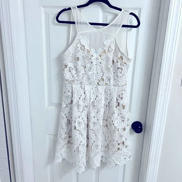 Francesca's Collections | Dresses | Francescas White Dress Large Bride  Bridal Bachelorette | Poshmark